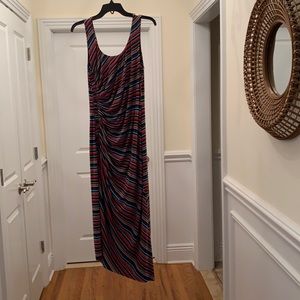 BAILEY/44 striped fitted gathered dress